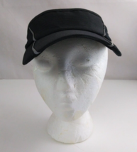 Solid Black With Two Gray Lines Unisex Adjustable Visor Cap (M) - $7.91