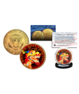 DRAGON BOAT CHINA FESTIVAL Duanwu Festival 24K Gold Plated JFK Half Doll... - $14.95
