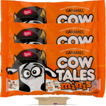 Goetze&#39;s Candy Company Original Caramel Mini Cow Tales, 3-Pack 10 oz. Bags - £21.32 GBP