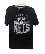 UNK NBA Men&#39;s BROOKLYN NETS Black Gray White Short Sleeve T-Shirt MEDIUM - $6.77 CAD