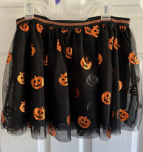 NWT XXL (18)  GIRLS Black Orange Pumpkins Fall Halloween Tutu Skirt, - £11.67 GBP