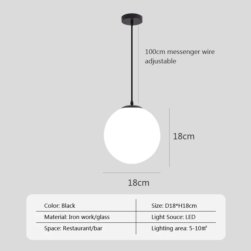 Pendant Lights  White Restaurant Hanging Lamps For Restaurant Deco Lumin... - £141.67 GBP