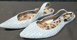 Sam Edelman Women&#39;s Idahlia Blue Suede Studded Slingback Flats Black Sz ... - $1,219.17 MXN