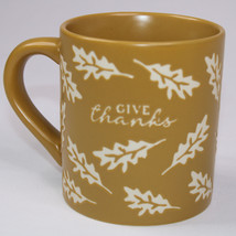 Threshold Fall Autumn Leaves Give Thanks Coffee Mug Tea Cup Beautiful Fa... - $11.64