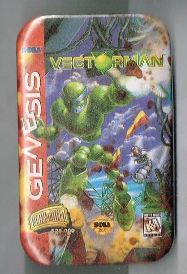 Primary image for Sega Genesis Vectorman video Game pin back button Pinback