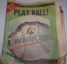Vtg Grand Rapids Press MI Whitecaps Souvenir Insert Play Ball April 1994 - £3.89 GBP