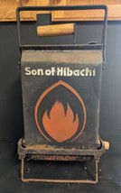 Vintage SON OF HIBACHI Cast Iron Folding Grill Portable Heavy Duty - $74.79
