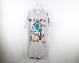 Vintage 90s Looney Tunes Womens OSFA Save the Planet Nighty Sleeping T-Shirt - £47.58 GBP