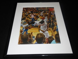 Lebron James DUNK 2016 Cavaliers vs Warriors Framed 11x14 Photo Display - £26.43 GBP