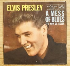 Vintage Elvis Presley RCA 45LP Record 47-7777 A Mess Of Blues Picture Sl... - £16.48 GBP