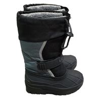 L.L. Bean Northwoods Black Graphite All-Purpose Winter Snow Boots Kids Size 10 - £23.17 GBP