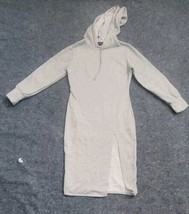 Pretty Little Thing Women&#39;s Hoodie Dress Gray Size 4 - $19.79