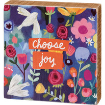 &quot;Choose Joy&quot; Inspirational Block Sign - £7.82 GBP