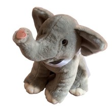 Frankford Gray Elephant Plush Embroidered Heart On Trunk Stuffed Animal Toy - £15.56 GBP
