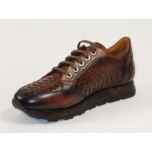 Men's GENIO Turkey Genuine Python Snake Leather Shoes 120197327 Brown image 3