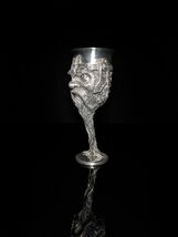 royal selangor lord of rings pewter gimli goblet ( dent in lip ) image 2