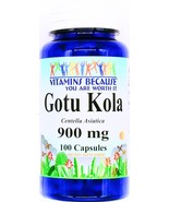 900mg Gotu Kola 100 Capsules Centella Asiatica Memory Enhancement - £10.52 GBP