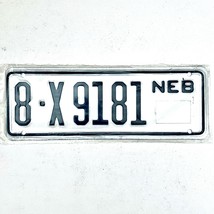  United States Nebraska Base Trailer License Plate 8-X9181 - £12.97 GBP