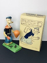 Vintage 1932 J Chein POPEYE Boxing Bag Puncher Wind Up Boxer Tin Litho Toy - £845.34 GBP