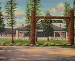 Union Pacific Depot West Yellowstone Montana Postcard PC531 - $4.99