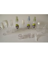 Transparent Plastic Refillable Container Assortment Travel Size, 12 pc - $10.84