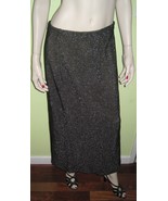 Vintage WOMEN&#39;S ORIGINS Glitter Sparkle Style Elastic Waist Long Skirt S... - £23.70 GBP