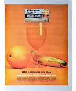 Minute Maid Fresh Frozen Banana Orange Juice 1962 Vintage Print Ad - $187.62 MXN
