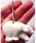 Vintage Northern Sun Gemini Canada White Polar Bear Keychain - $5.41 CAD