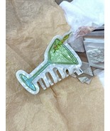 Martini cocktail glass hair claws - $12.99