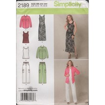 Simplicity 2189 Summer Safari Capsule Wardrobe Pattern Plus Size 20W-28W Uncut - £10.15 GBP