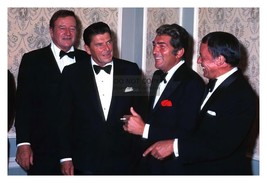 President Ronald Reagan, John Wayne, D EAN Martin &amp; Frank Sinatra 1977 4X6 Photo - £6.23 GBP