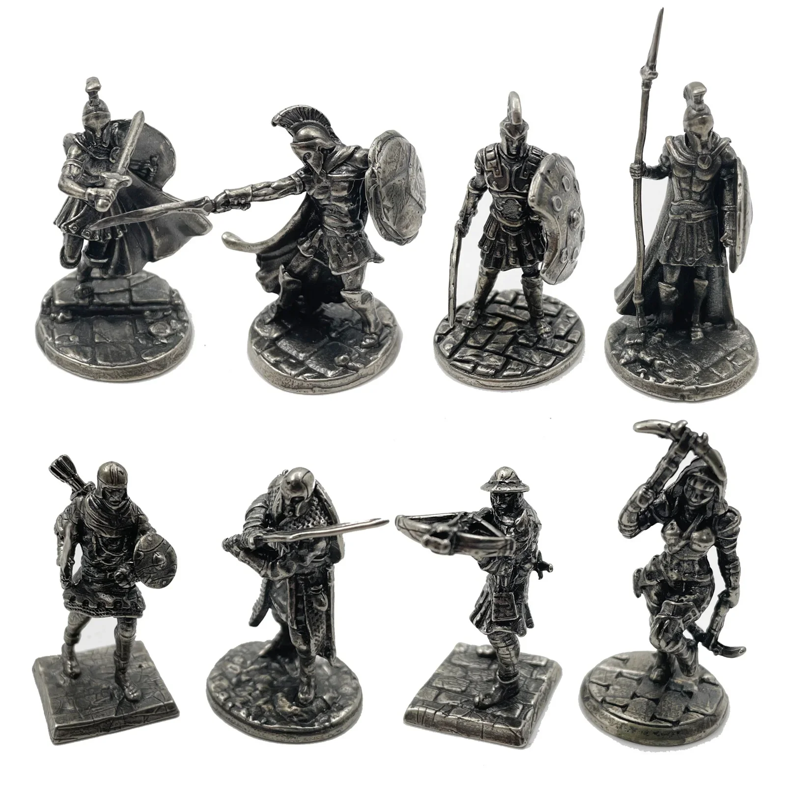 1pcs Ancient Spartan Rome Soliders Figurines Miniatures Vintage Metal Soldiers - £10.76 GBP+