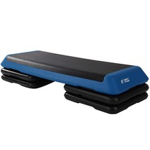 Aerobic Exercise Step Platform By - Adjustable Workout Stepper - 40In X 14In - 4 - £104.70 GBP