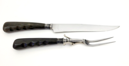 Stainless Meat Carving Knife and Fork Wade &amp; Butcher Set of 2 - $17.20