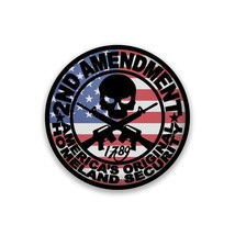 2Nd Amendment Homeland Security Usa 3.5&quot;&quot; Wide Vinyl Sticker Includes Tw... - £9.18 GBP