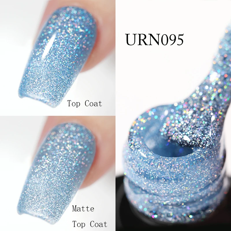 House Home UR SUGAR 7.5ml Glitter Gel Nail Polish Sparkly Sequins UV LED Soak Of - £19.54 GBP