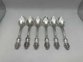 Set of 6 Reed &amp; Barton Silverplate KING FRANCIS Teaspoons - €68,99 EUR