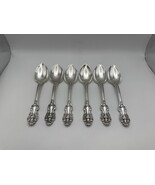 Set of 6 Reed &amp; Barton Silverplate KING FRANCIS Teaspoons - $1,469.06 MXN