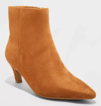 Universal Damen Hellbraun Schneider Absatz Stiefelette Mit Memory Foam I... - $14.98