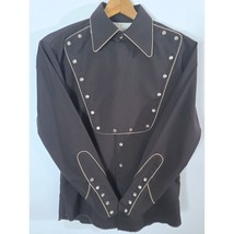 Rare Vintage 70&#39;s Nathan Turk Western Bibbed Shirt worn by Kenny O&#39;dell - £230.55 GBP