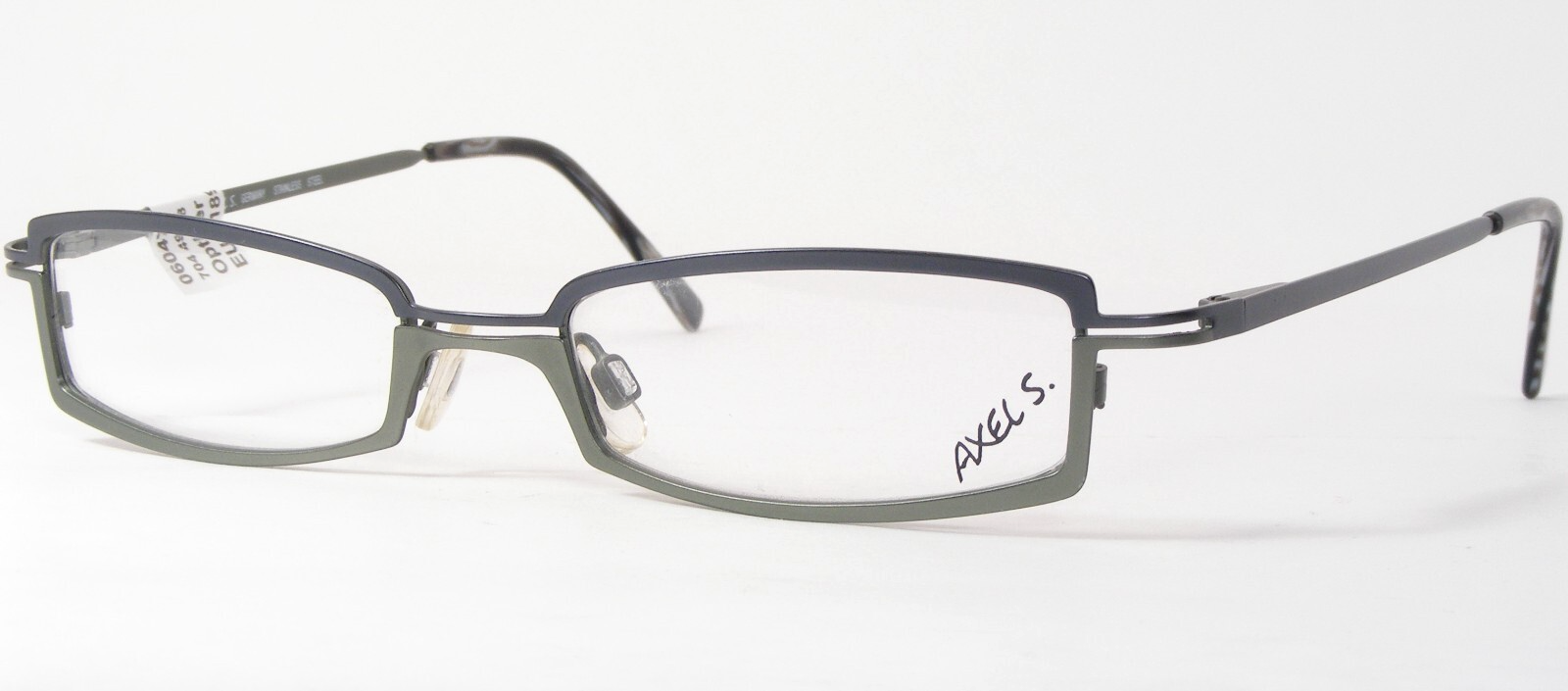 AXEL S. AX 704 19 Stone Blue /Sage Green UNIQUE EYEGLASSES 49-18-140mm G... - $69.30