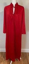 Vintage Montgomery Ward Red Satin Nylon Nightgown Lingerie Womens Size M... - $32.51