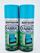 Rust Oleum Specialty Outdoor Fabric Spray Paint Turquoise 12 oz Lot of 2... - $31.88