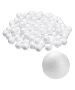 100 Pack 1-Inch Polystyrene Mini Foam Balls For Kids Arts And Crafts - £14.15 GBP