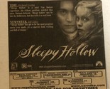 Sleepy Hollow Vintage Movie Print Ad Christina Ricci Johnny Depp TPA23 - $5.93