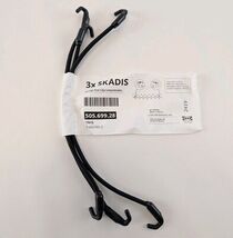 SKADIS Elastic Cord For Skadis Pegboard Black Cord Streachy 3 Pack New - €9,54 EUR