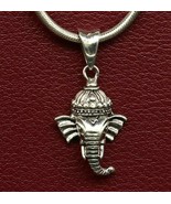 Handmade solid 925 sterling silver Lord Ganesh unique design gift pendan... - €25,47 EUR