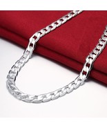 Cuban Chain Necklace 925 Sterling Silver 8mm Curb Link Men Women Jewelry... - £6.36 GBP