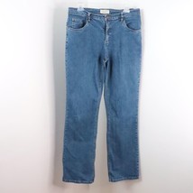 Falls Creek Stretch Women&#39;s 12A Classic Straight Bootcut Denim Blue Jeans - £9.48 GBP