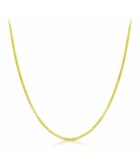 18k Solid Yellow Gold Box Chain Necklace (0.6mm) 16"-18"-20" Length - £147.52 GBP - £193.84 GBP